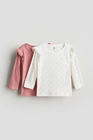 2-pack Ribbed Jersey Shirts