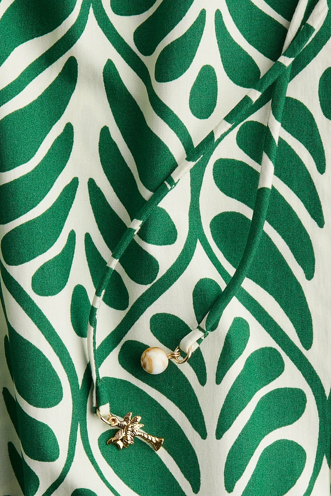 Drawstring-Neck Dress