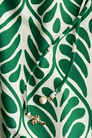 Drawstring-Neck Dress
