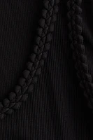 Braided-Detail Dress