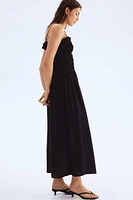 Smocked-Bodice Strappy Dress