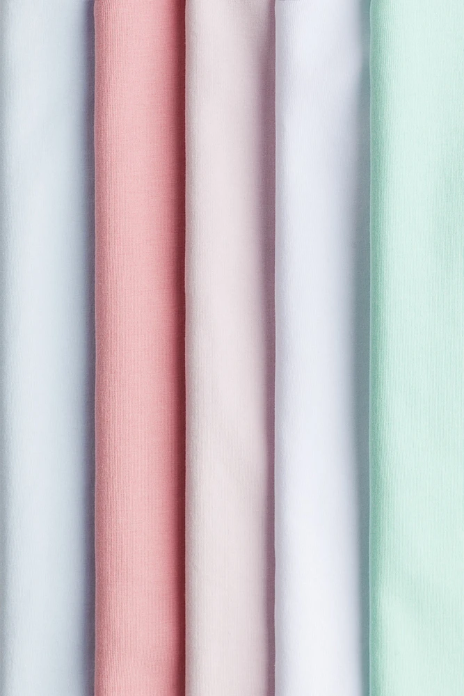 Lot de 5 hauts en jersey coton