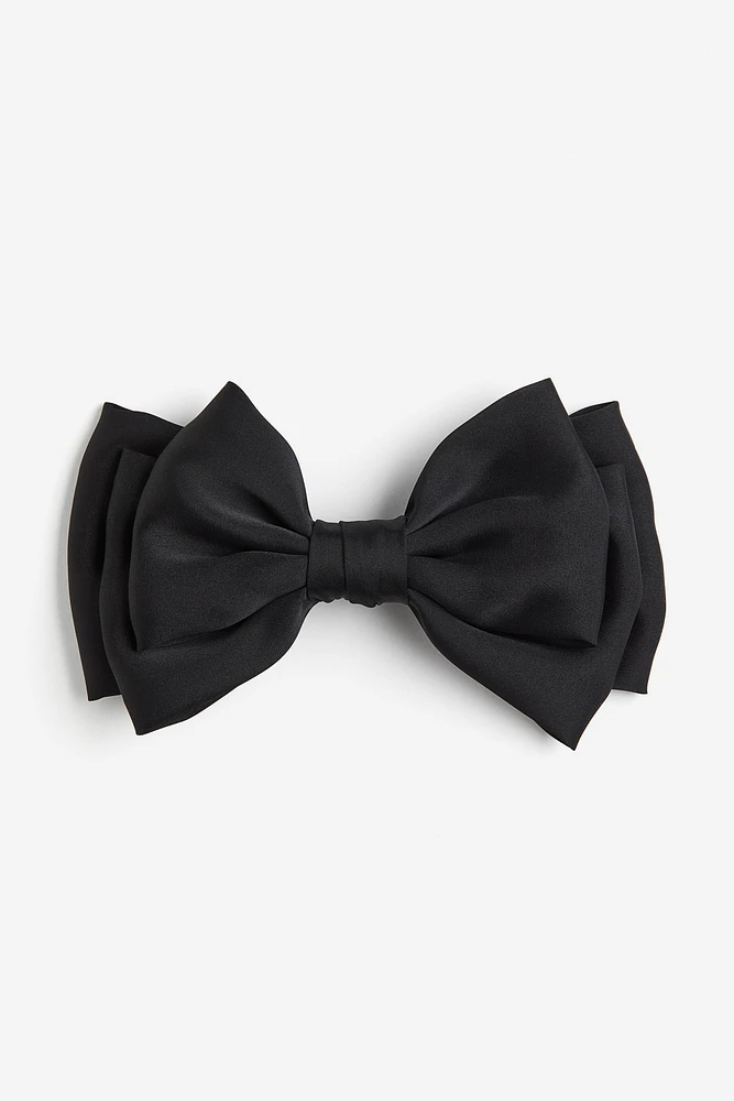 Pince à cheveux avec nœud en satin