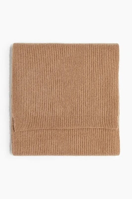 Ribbed Cashmere Scarf