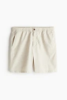 Regular Fit Linen-blend Shorts