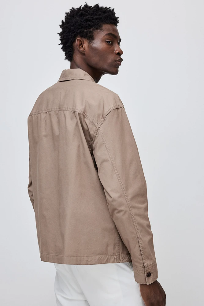 Regular Fit Twill Overshirt