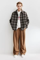 Pleat-Front Twill Pants