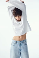 High Rise Wide-cut Jeans