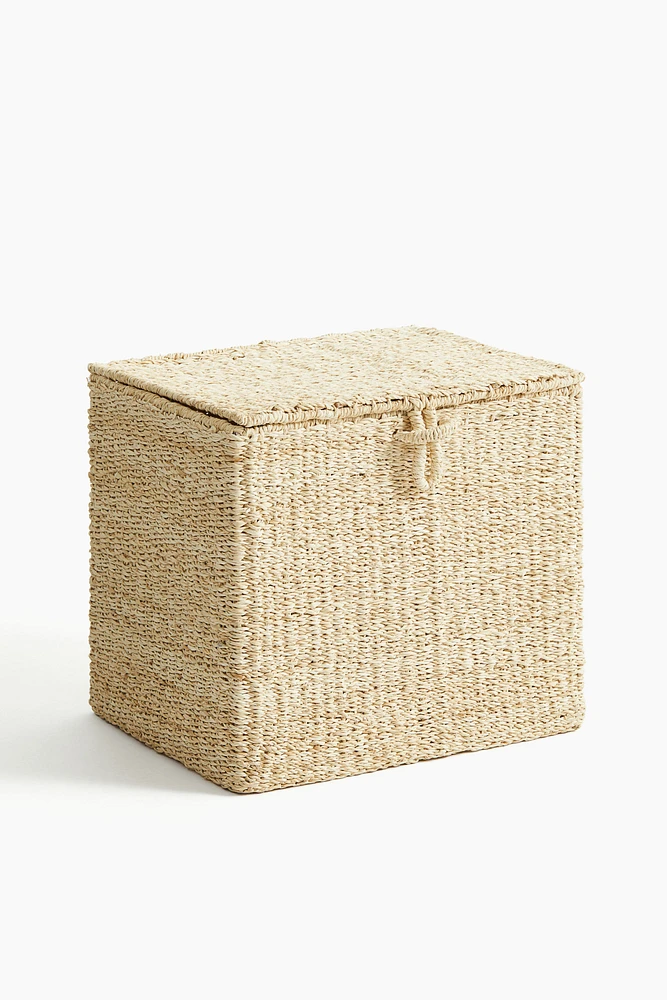 Seagrass Storage Basket with Lid