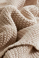 Moss-stitched Cotton Blanket