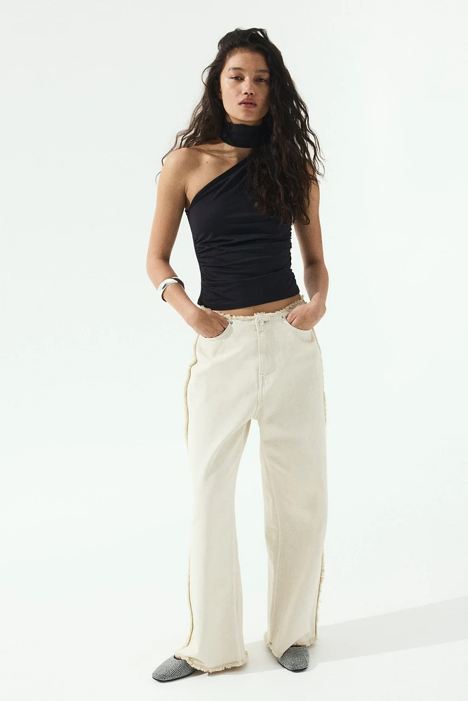 Draped One-Shoulder Top