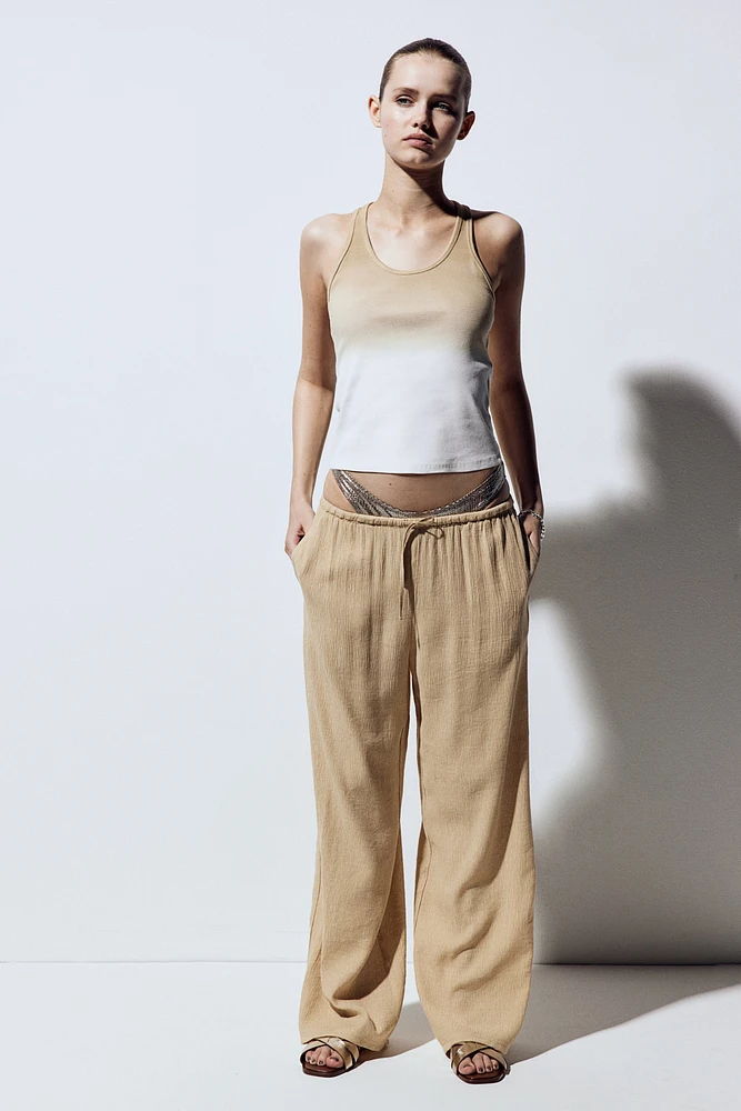 Crêpe Pull-on Pants