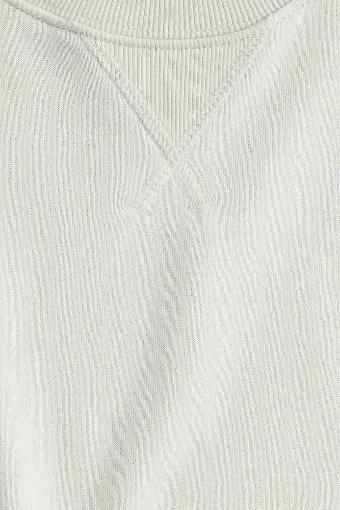 Oversized Short-Sleeved Sweatshirt