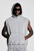 Loose-Fit Sleeveless Sports Hoodie
