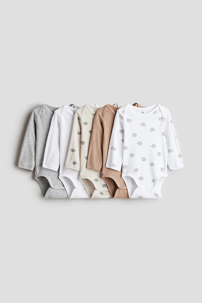 5-pack Long-sleeved Bodysuits