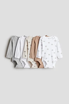 5-pack Long-sleeved Bodysuits