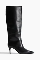 Knee-High Leather Boots