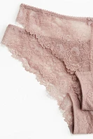 2-pack Cheeky Lace Briefs
