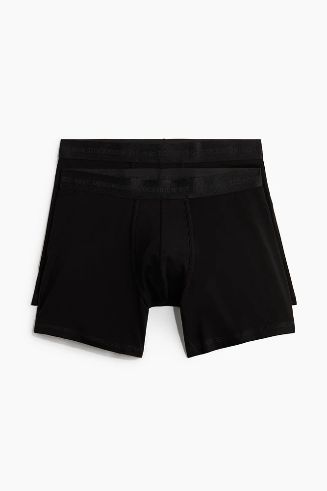 Lot de 2 caleçons boxeurs Lycra🅫 mi-longs