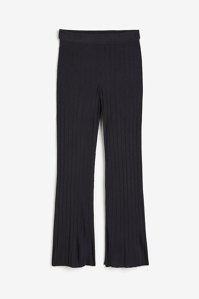 Rib-knit Pants