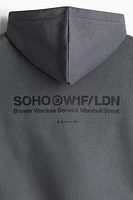 Loose Fit Printed Hoodie