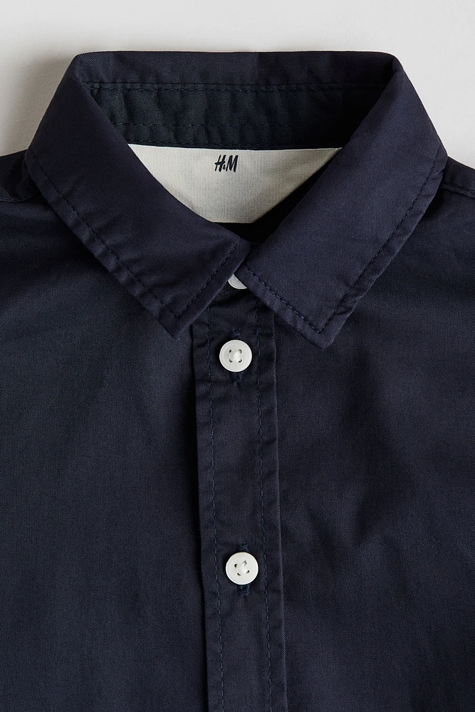 Long-sleeved Cotton Shirt