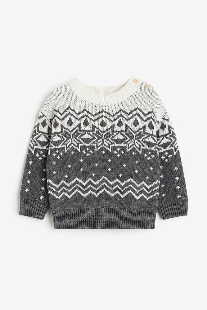 Jacquard-knit Sweater