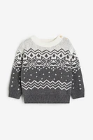 Jacquard-knit Sweater