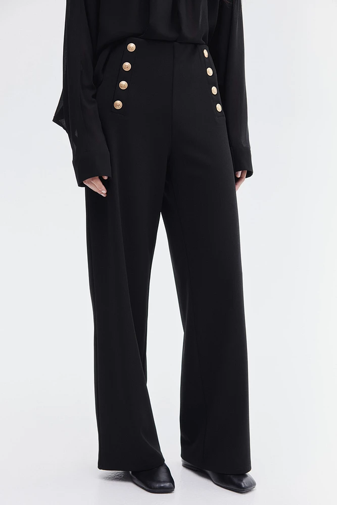 Button-front Pants