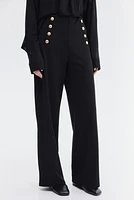 Button-front Pants