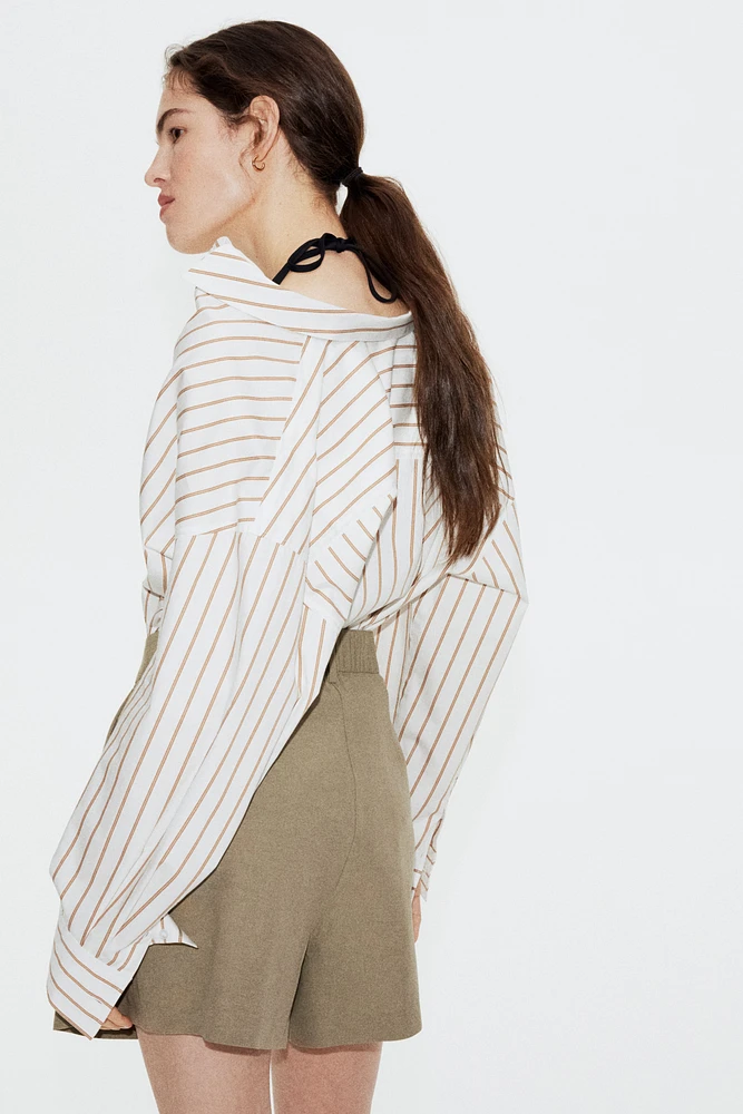 Linen-Blend Shorts