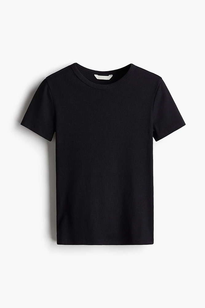T-shirt côtelé