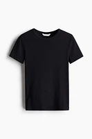 T-shirt côtelé