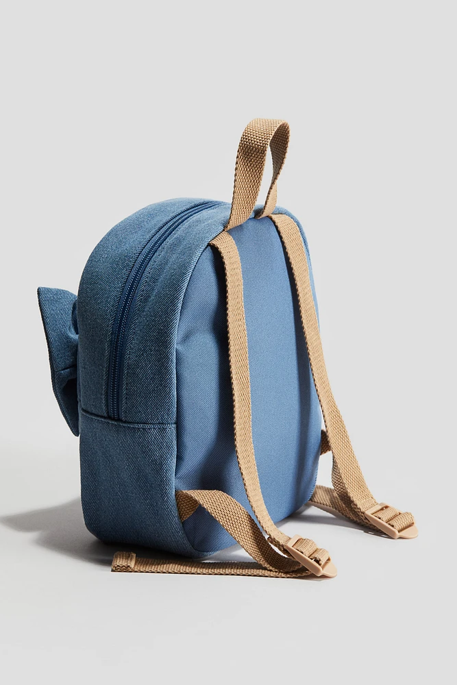 Sac à dos en denim avec boucle