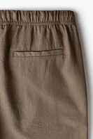 Relaxed-Fit Linen-Blend Shorts