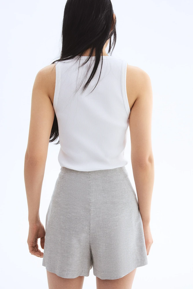 Jupe-short en lin mélangé