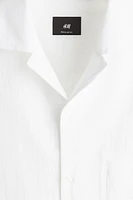 Chemise coupe classique à col cubain
