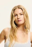 Lace-Trimmed Tank Top
