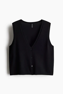 Button-front Sweater Vest