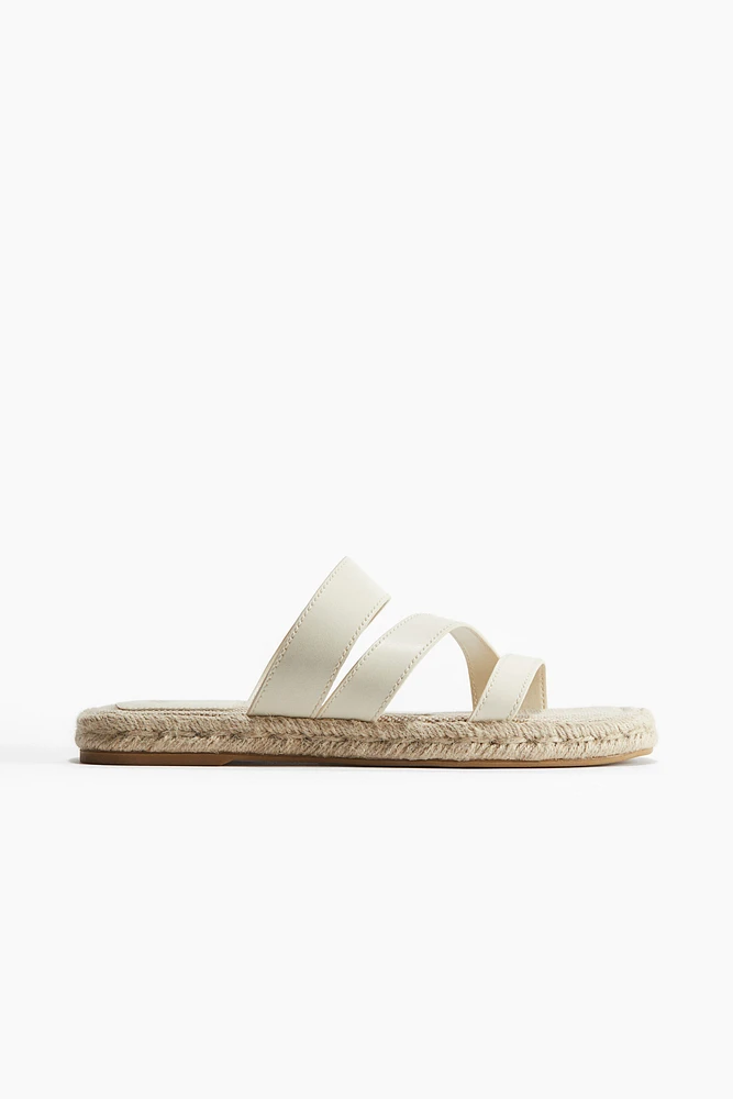 Sandales façon espadrilles