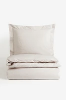 Enveloppe de couette lit simple en percale de coton