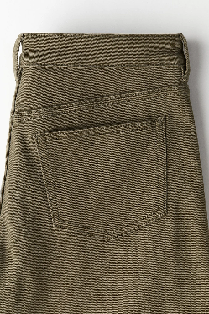 Low-waist Twill Pants