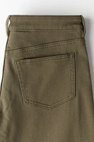 Low-waist Twill Pants