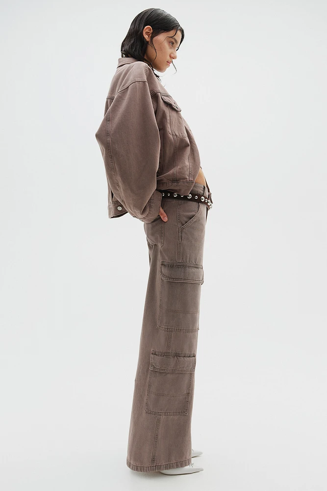 Pantalon cargo en denim