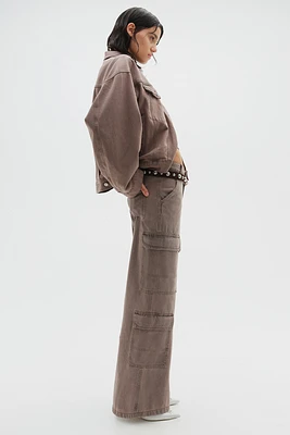 Pantalon cargo en denim