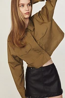 Cropped Cargo Shirt