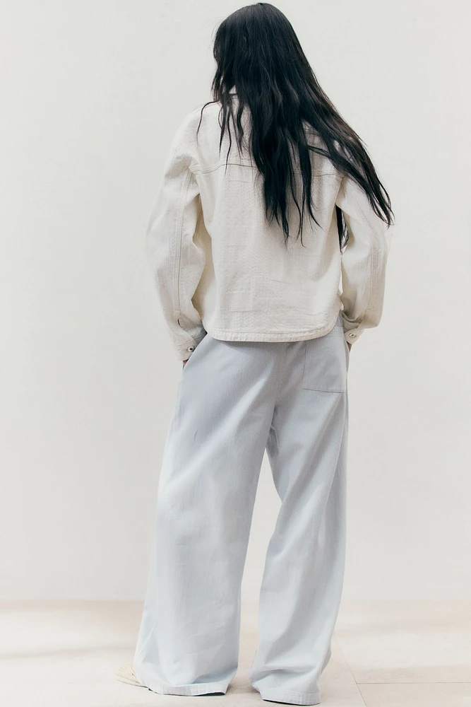 Denim Drawstring Pants