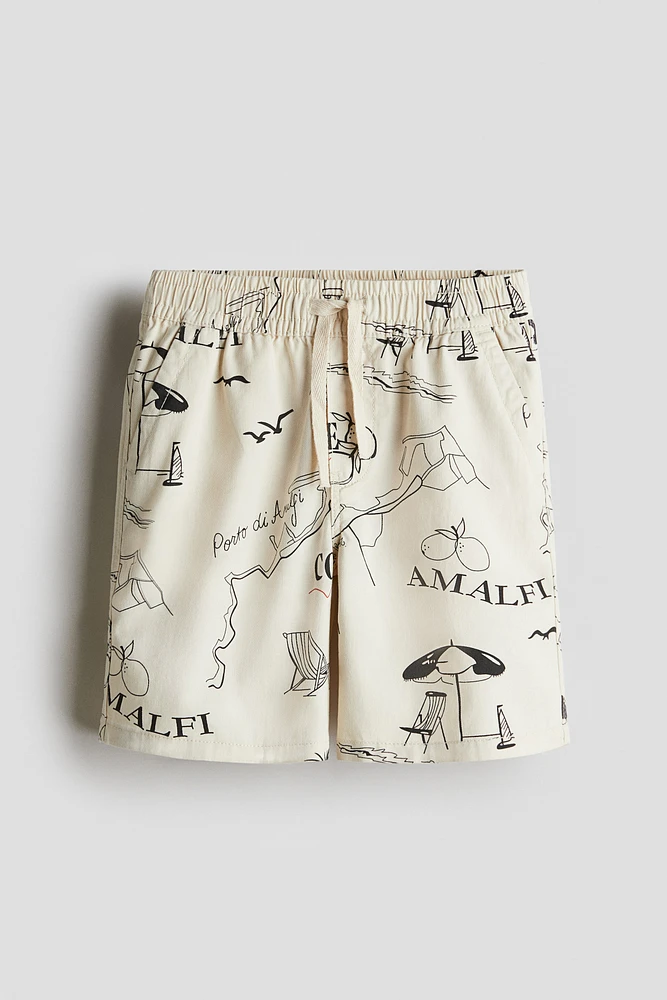 Short en sergé de coton