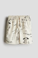 Short en sergé de coton