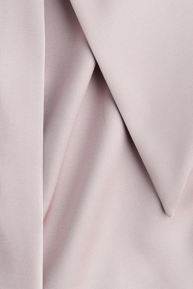 Bow-Front Satin Bandeau Dress